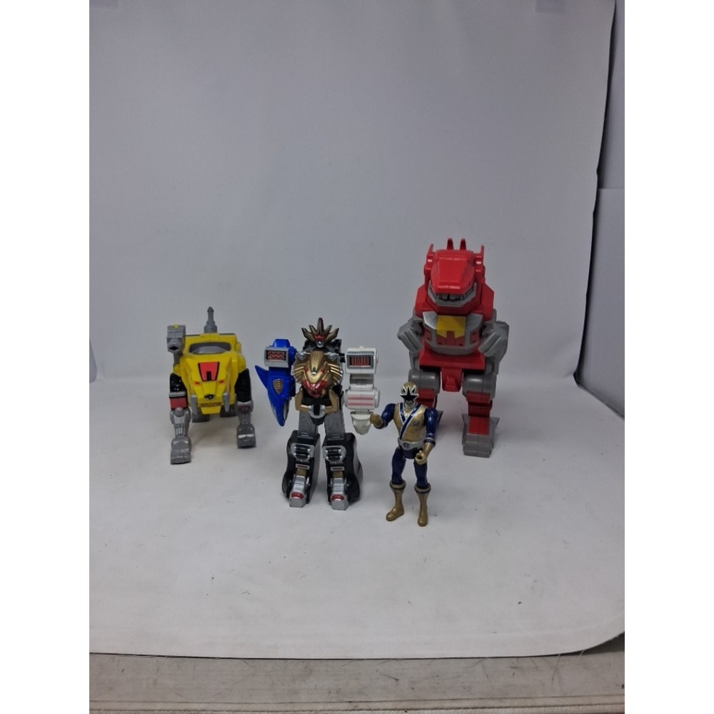 Power Rangers Lot Gold Samurai Ranger Wild Force Megazord Zord Figures - Picture 1 of 16